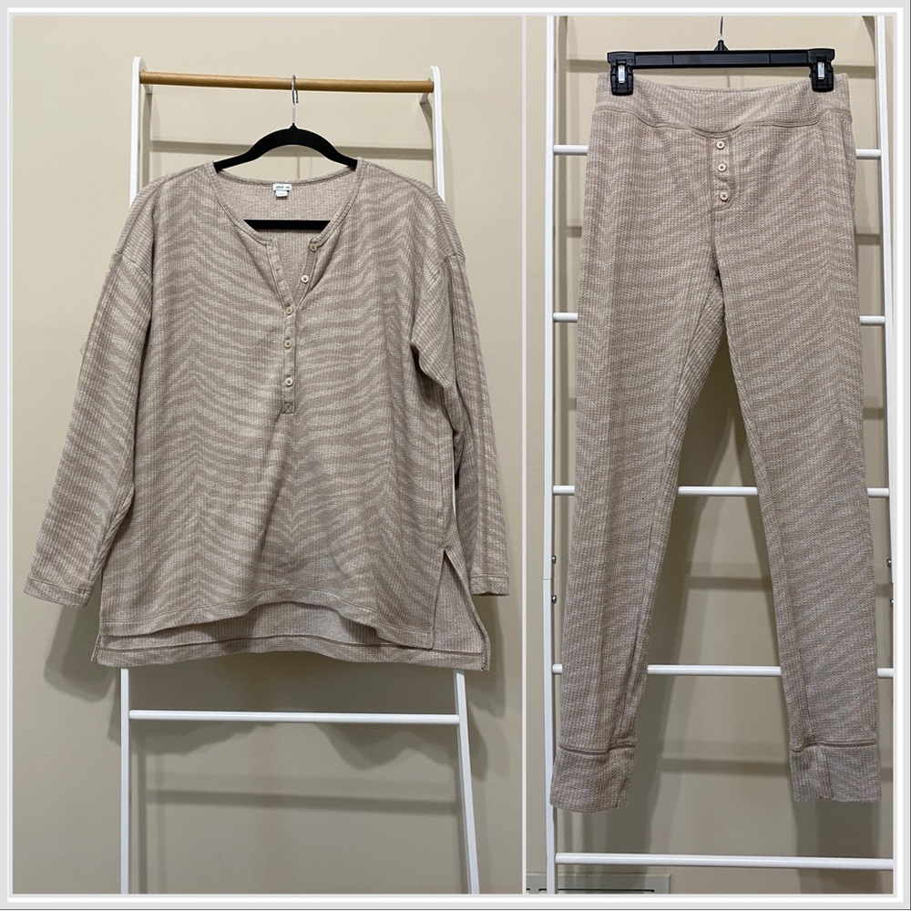 Aerie Tan Pajama Set